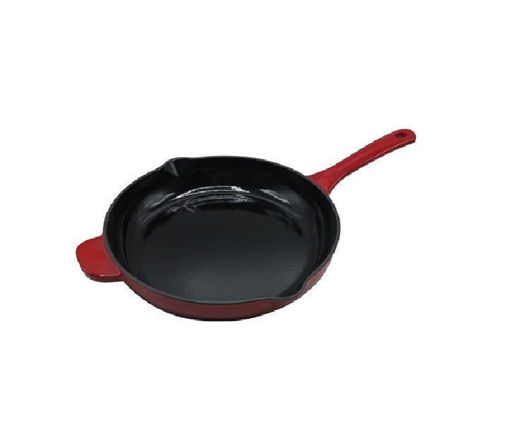 Rossetti Gusto Cast Iron 26cm Cranberry Red Frying Pan Cookware - Image 2