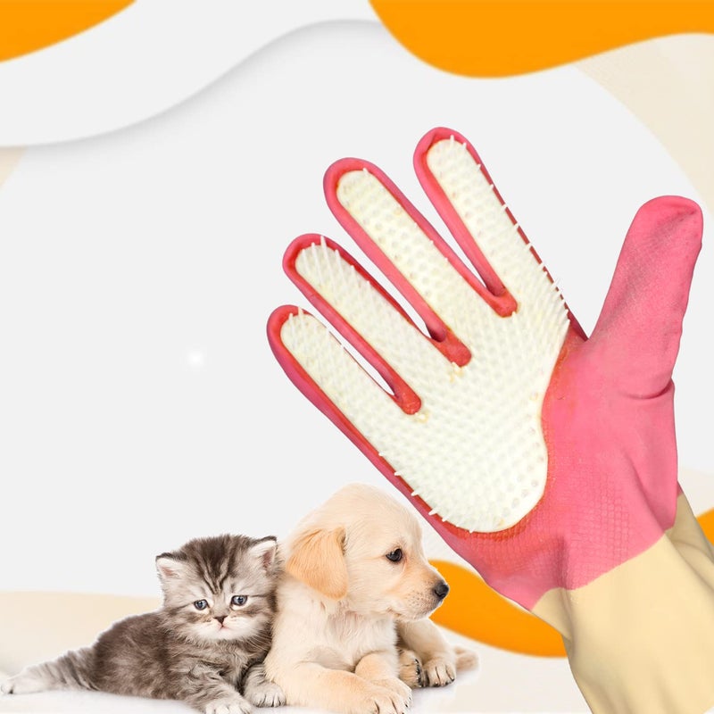 GLAN Pets Grooming Tools for Dogs Self Cleaning Grooming Accessories Set for Cats and Dogs (Pet Cleaner Gloves) - Image 1