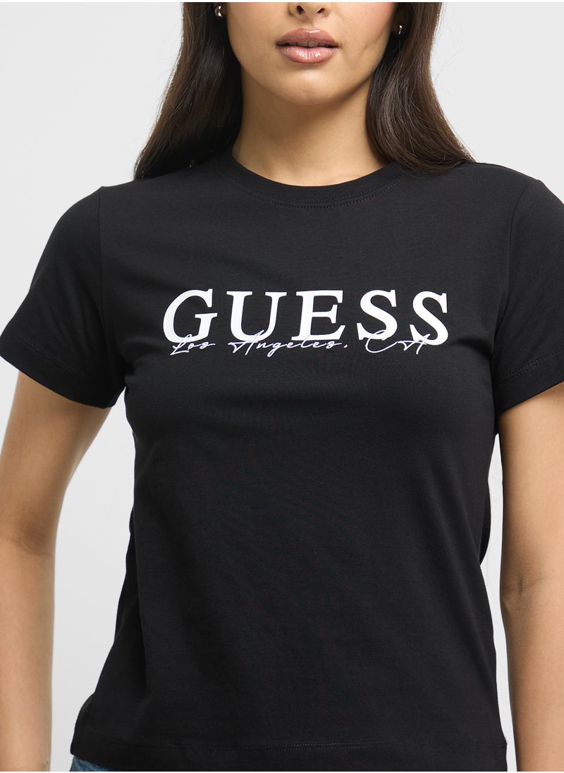 GUESS Crew Neck T-Shirt  - Image 3