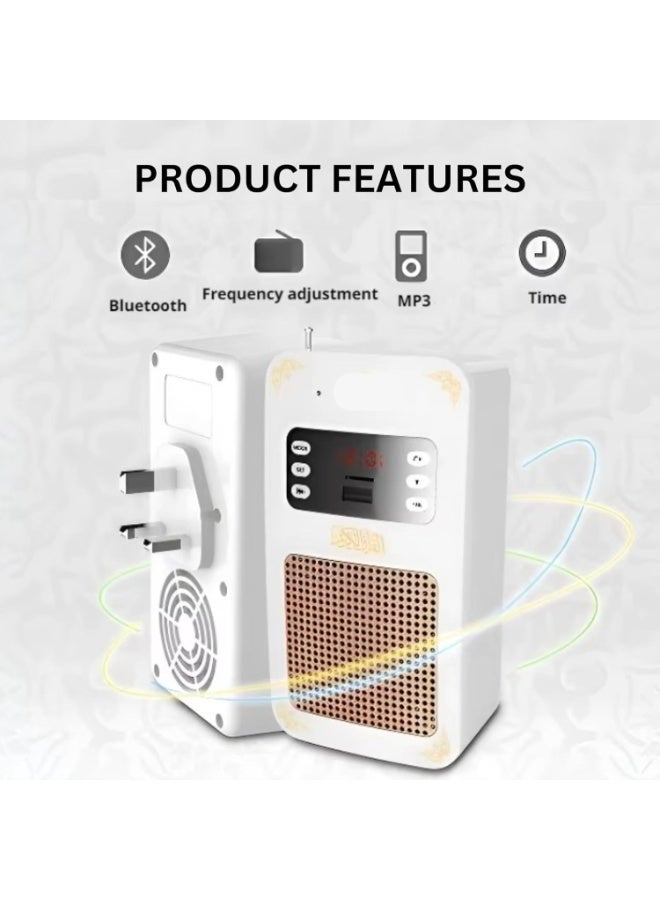 BEYTOR Wall Quran Bluetooth Speaker SQ-669 with LED Light, Wireless Audio, MP3 Support and Remote Control - Image 2