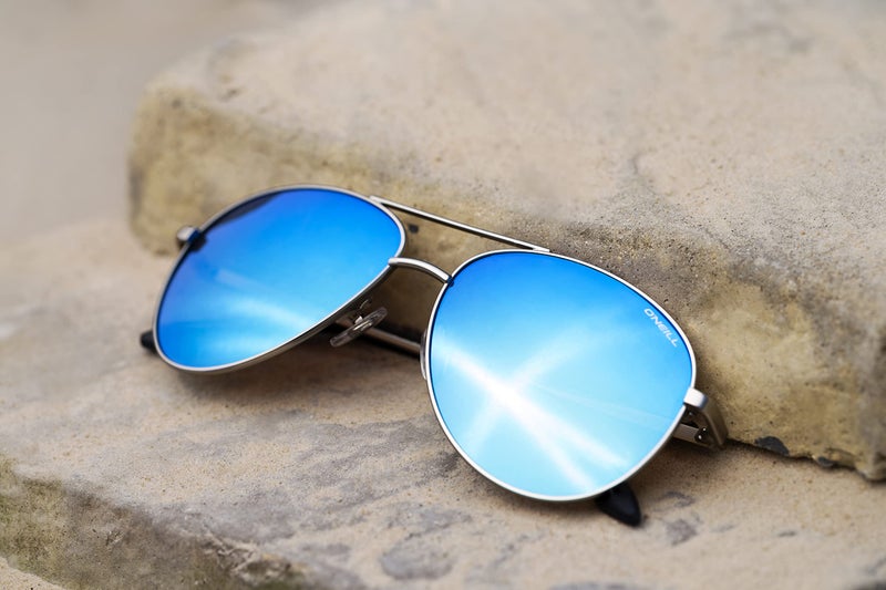 O'NEILL POHNPEI 2.0 Polarized Aviator Sunglasses for Men, Women, 59 mm, UV400 Protection, Matte Silver - Image 4
