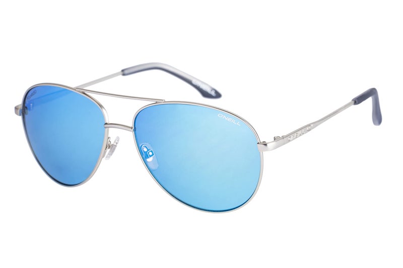 O'NEILL POHNPEI 2.0 Polarized Aviator Sunglasses for Men, Women, 59 mm, UV400 Protection, Matte Silver - Image 1