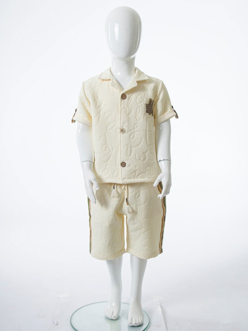 Hype Boys' two-piece summer set (shirt + shorts) for ages 1 to 5 years 6231 - Image 4