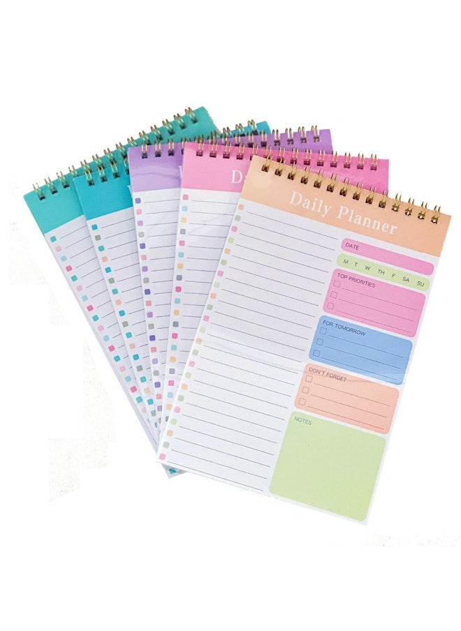 Bukela Five To-do List Notebooks - Daily Plan Notebook Without Dates, 30 Pages Torn Off, 6.5-inch X 9.8-inch Checklist Productivity Manager With Hourly Task Schedule  - Image 1