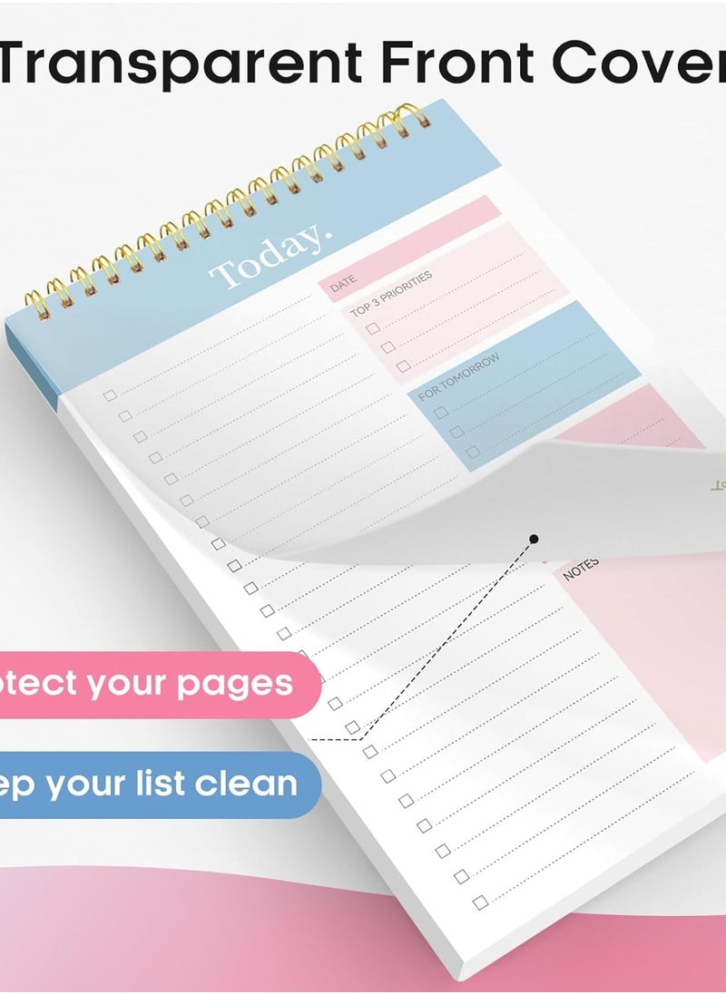 Bukela Five To-do List Notebooks - Daily Plan Notebook Without Dates, 30 Pages Torn Off, 6.5-inch X 9.8-inch Checklist Productivity Manager With Hourly Task Schedule  - Image 3