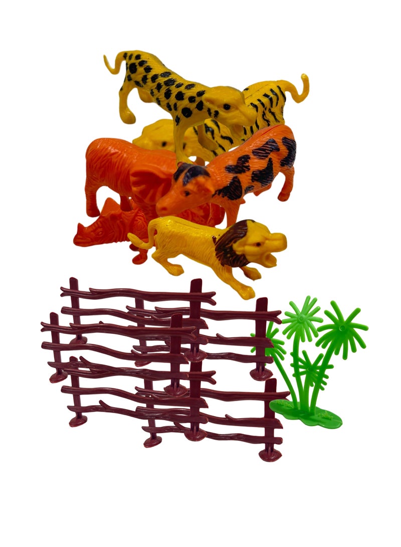 واي جيه طقم العاب مجسمات حيوانات الغابة لتشكيل غابة صغيرة لعمر 3 سنوات فما فوق - Image 3