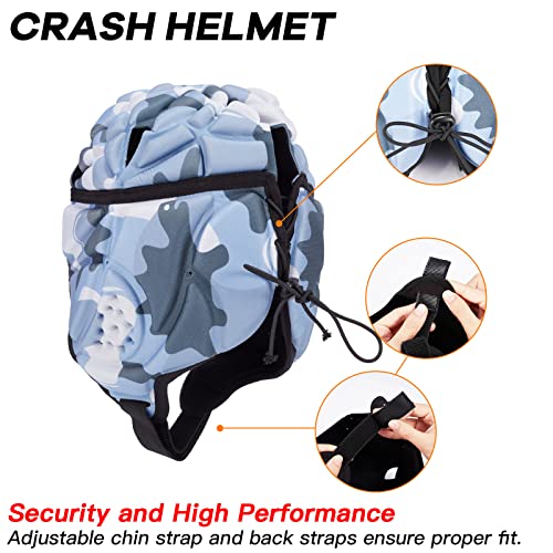 Bosgladek Football Helmet, Soft Rugby Headguards 7v7 Rugby Helmet Soft Padded Headgear Rugby Helmet Headguard Autism Special Needs Head Protection for Adults Kids - Image 3