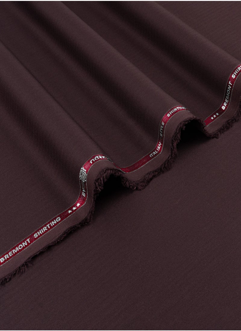 Narkin's Bremont Shirting - Unstitched Kandura Fabric - Summer Blended (Burgundy) 