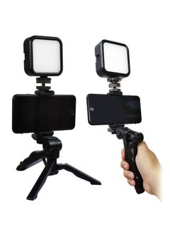 General LED Outdoor Portable Fill Light Mobile Phone Live RGB Atmosphere Light Soft Light Mini Square Pocket Light Selfie Photography-Specifications:WL62 Three-color Fill Light Bracket Set  - Image 4