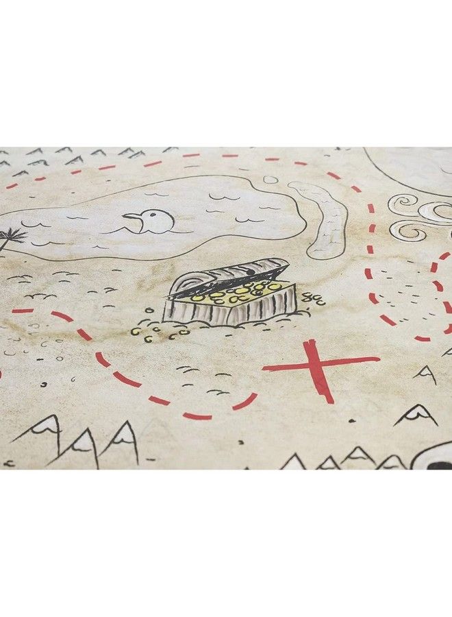 Blue Panda Vintage Treasure Map For Kids Pirate Birthday Party Supplies (12X18 In 12 Pack) - Image 5