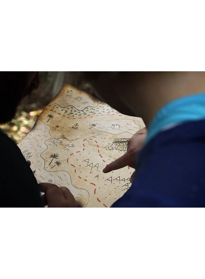 Blue Panda Vintage Treasure Map For Kids Pirate Birthday Party Supplies (12X18 In 12 Pack) - Image 3