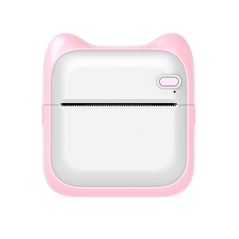 Portable Pocket-size Printer Wireless BT Thermal Printer Simple Operation Support Photo Notes Errors Text Memo Printing Pink - Image 1