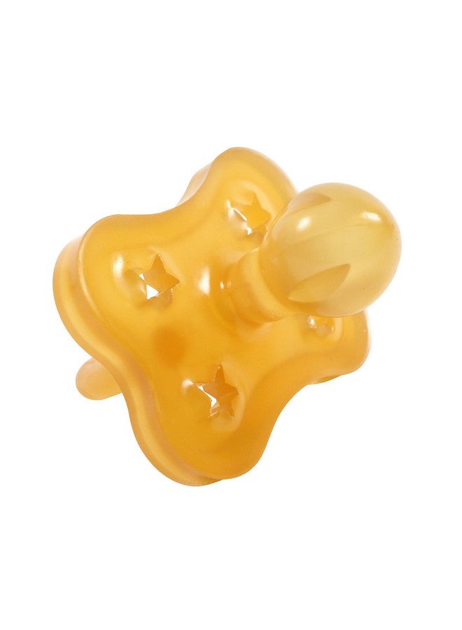 Sweetie Rubber Pacifier Star Shape Rubber Natural Rubber With Rounded Nipple 1 Count (6 12 Medium) - Image 4