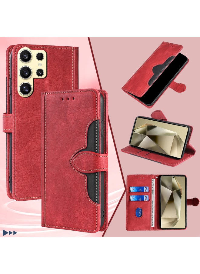 Generic - For S24 Plus Protective Case S21 FE Multi-function Mobile Phone Leather Case For SamsungS22 Plus Flip Leather Case-Color:Black-Applicable Model:For SamsungS21 Plus - Image 1