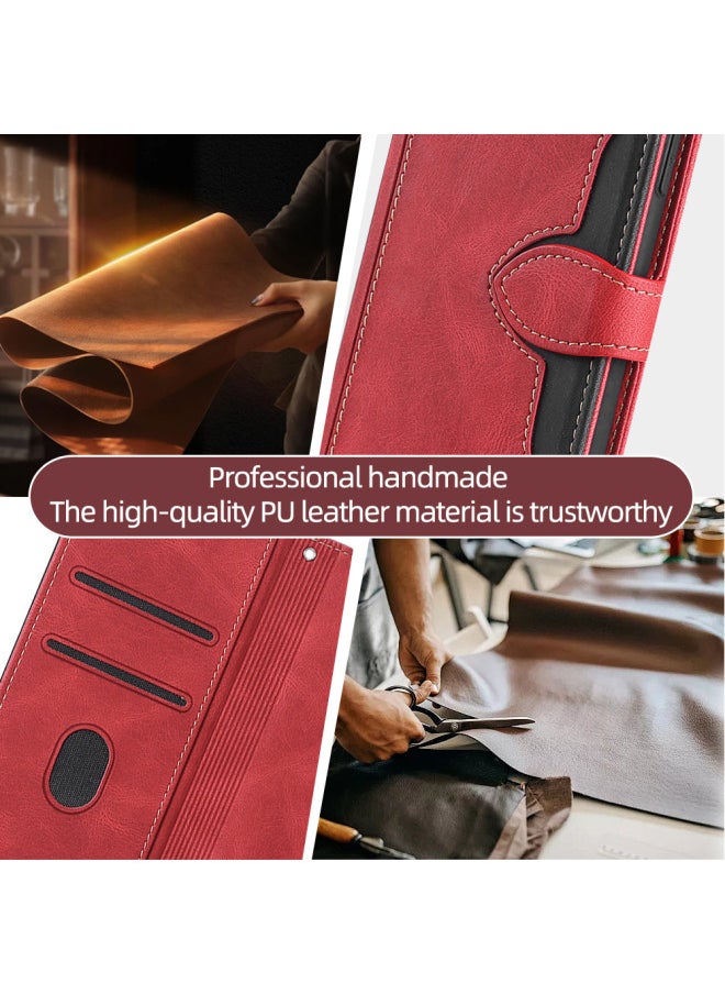 Generic - For S24 Plus Protective Case S21 FE Multi-function Mobile Phone Leather Case For SamsungS22 Plus Flip Leather Case-Color:Black-Applicable Model:For SamsungS21 Plus - Image 1