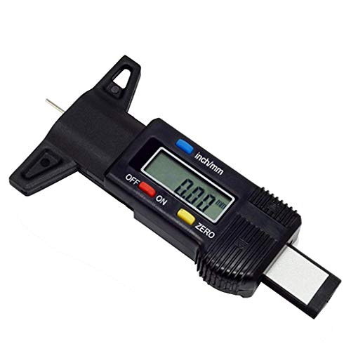 STHIRA® Car 0-25.4mm Digital Tyre Tire Tread Depth Tester Gauge Meter Measurer Tool Caliper LCD Display Tpms Tire Monitoring System Metal Probe - Image 1