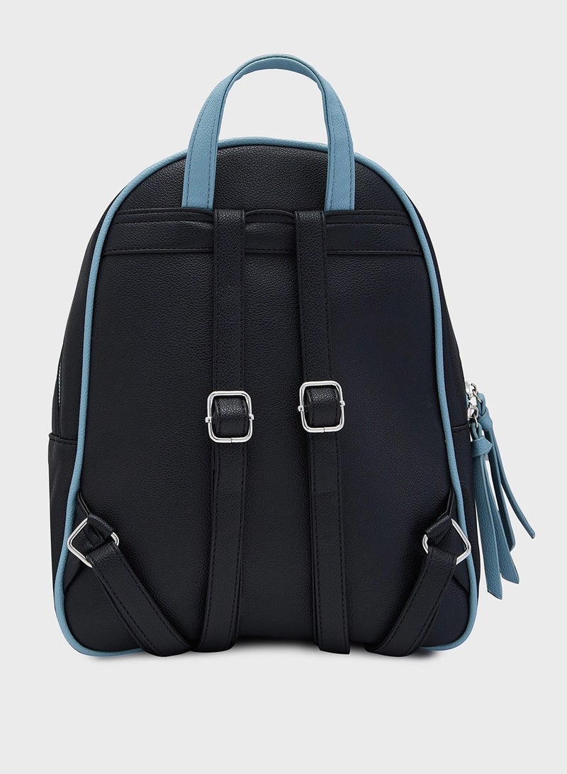 CAPRESE-MIA FASHION BACKPACK MEDIUM BLACK - Image 2