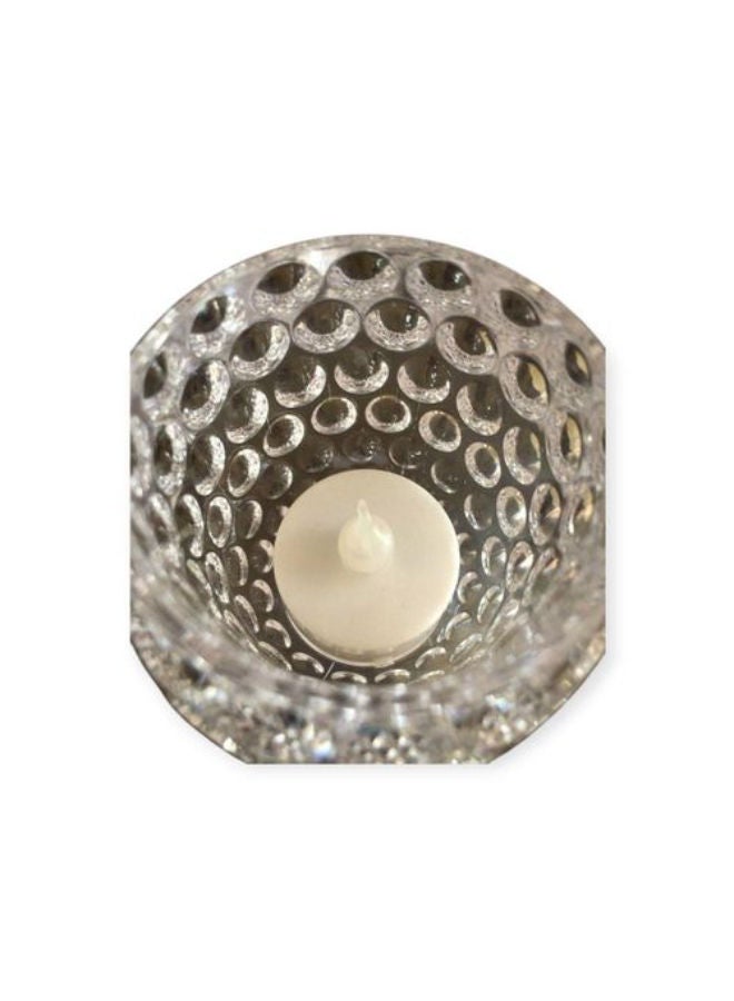 LED candle with natural light in an acrylic holder, 1 piece - Image 2