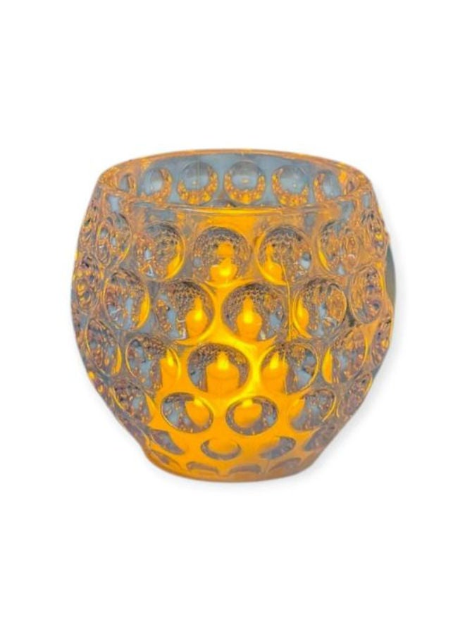 LED candle with natural light in an acrylic holder, 1 piece - Image 1