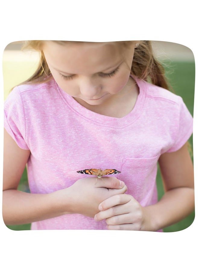 Insect Lore Two Cups of Caterpillars Deluxe - 10 Live Baby Caterpillars with Stickers - Raise and Relase Painted Lady Butterflies - Image 2