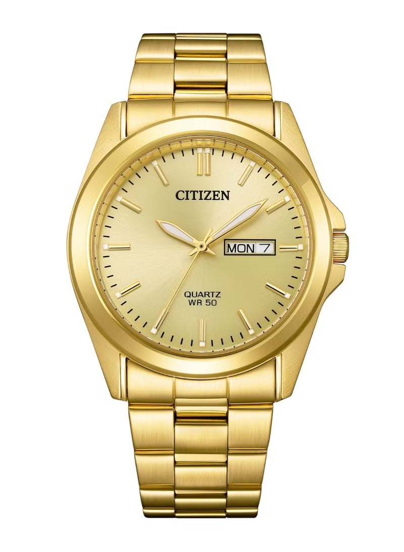 سيتيزن ساعة كوارتز رجالية من سيتيزن BF0583-59P - ستانلس ستيل ذهبي اللون، ميناء بلون الشمبانيا - Image 1