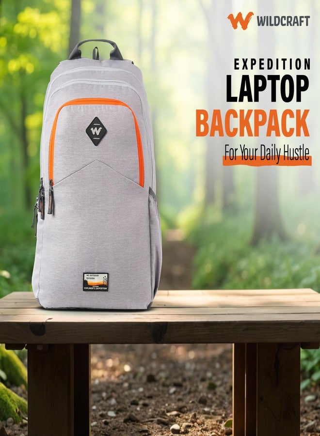 وايلد كرافت حقيبة ظهر Wildcraft من البوليستر للجنسين، طراز Expedition LPBP 40، حقيبة كمبيوتر محمول بأربعة أقسام | متينة وخفيفة الوزن وأنيقة، مثالية للسفر والدراسة والعمل والاستخدام اليومي (أسود/رمادي). - Image 2