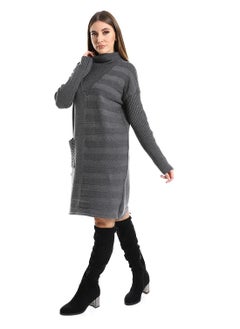 Caesar Women Long Wool Pullover With High Neck  - Image 2