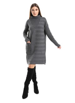 Caesar Women Long Wool Pullover With High Neck  - Image 1