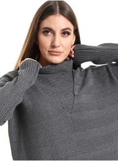 Caesar Women Long Wool Pullover With High Neck  - Image 3