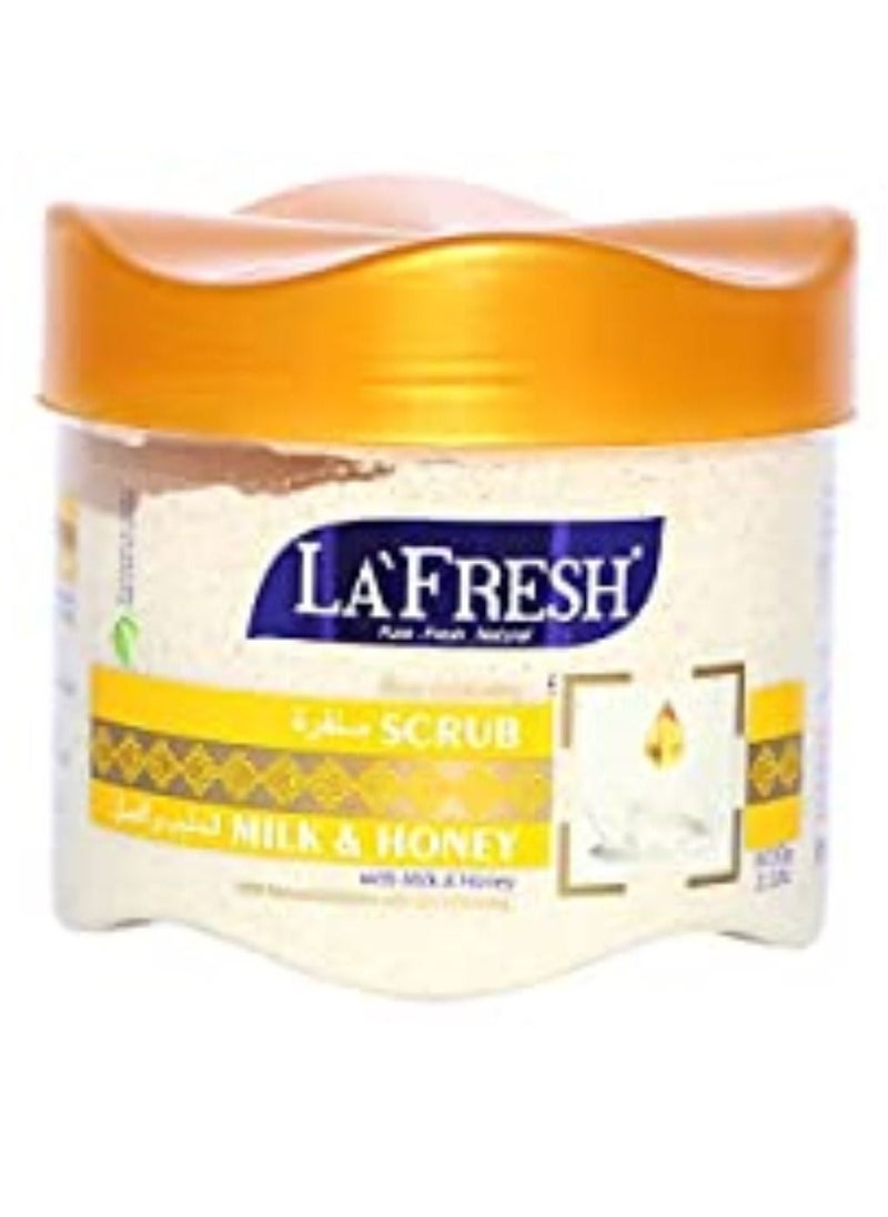 LAFRESH Deep Scrub for the face with milk and honey 610g 