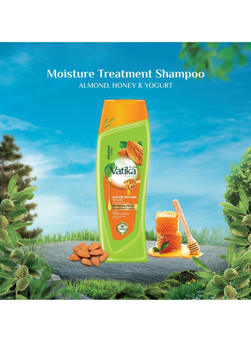 Vatika Naturals Vatika Naturals Almond Enriched Hair Oil + Moisture Treatment Shampoo + Conditioner + Oil Replacement (4x200ml) | For Dry Frizzy Hair | Complete Hair Care Regimen Value Pack  - Image 3