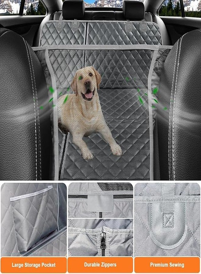TAOCOCO 6 in 1 Convertible Dog Car Seat Cover for Back Seat (Grey, X-Large (60" W x 64" L)) - Image 3