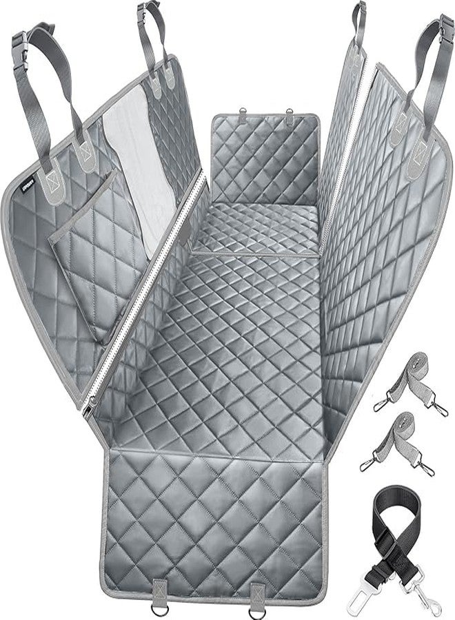 TAOCOCO 6 in 1 Convertible Dog Car Seat Cover for Back Seat (Grey, X-Large (60" W x 64" L)) - Image 1