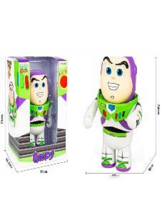 Cute Q Version Toy Story Character Twist Egg Ornaments Doll Doll Toy Decoration Diy Cream Mobile Phone Material-Color:Happy Series Woody Plus Hat 25cm - Image 5