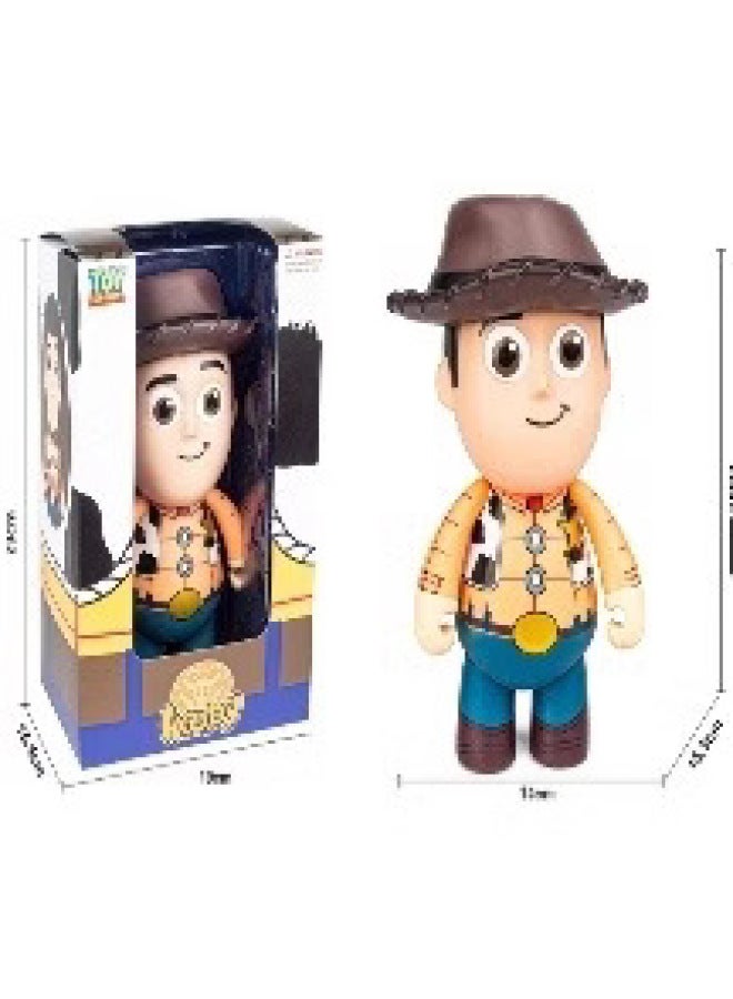 Cute Q Version Toy Story Character Twist Egg Ornaments Doll Doll Toy Decoration Diy Cream Mobile Phone Material-Color:Happy Series Woody Plus Hat 25cm - Image 1