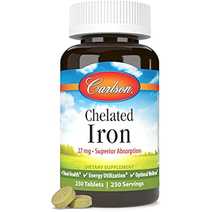 Carlson كارلسون لابز حديد مخلب 27 ملغ، 250 قرص - Image 5