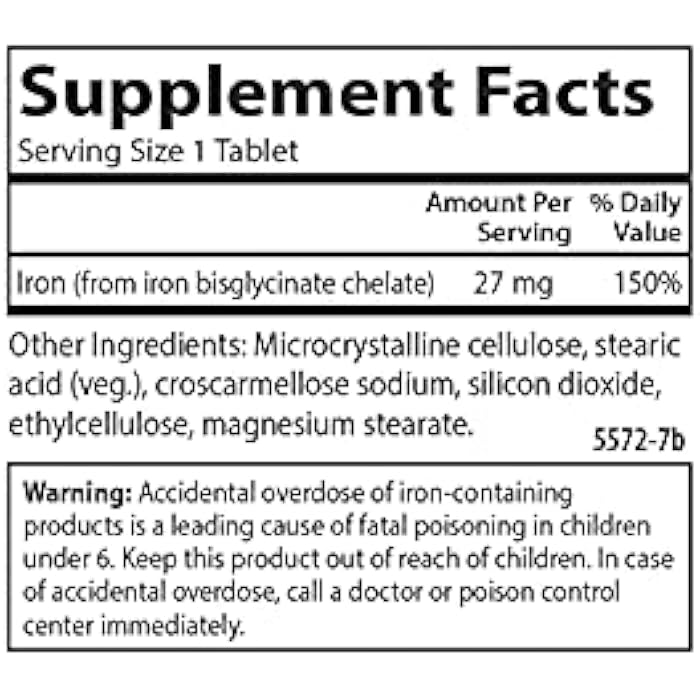 Carlson كارلسون لابز حديد مخلب 27 ملغ، 250 قرص - Image 4