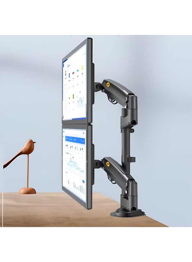 NB NORTH BAYOU NB H180 Dual Monitor Desk Mount – Adjustable Stand for 22–27 Inch Screens, Load Capacity 2–9 kg per Arm, Space-Saving Desk Bracket - Image 3