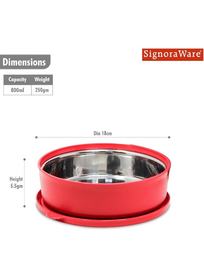 Signoraware Signora Ware 800Ml Monarch Classic Big Storage Box & Containers/Microwave Safe/Food Grade/Inner Layer - Image 2
