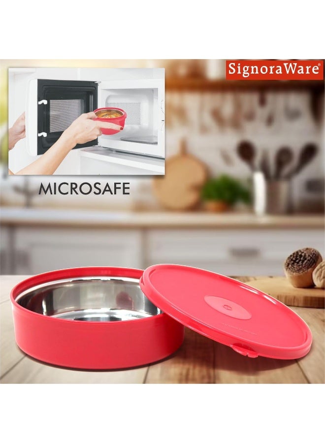 Signoraware Signora Ware 800Ml Monarch Classic Big Storage Box & Containers/Microwave Safe/Food Grade/Inner Layer - Image 3