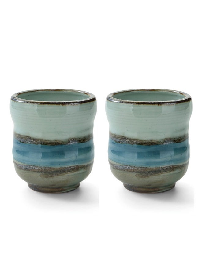 HOOPZOZA 2PCS Ceramic Coffee Cup Mug for Tea Cup 237mL  - Image 1