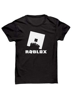 Roblox Square Printed T-shirt Black