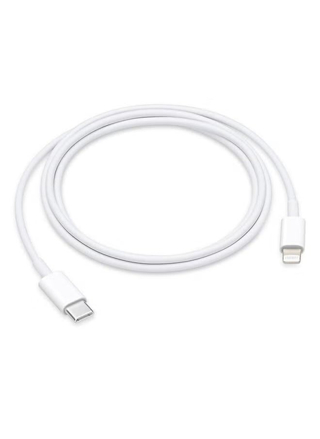 Golau - USB-C To Lightning Cable - 1 Meter for Apple iPhone White - Image 1