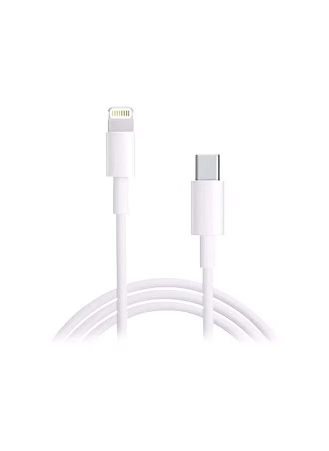 Golau - USB-C To Lightning Cable - 1 Meter for Apple iPhone White - Image 1