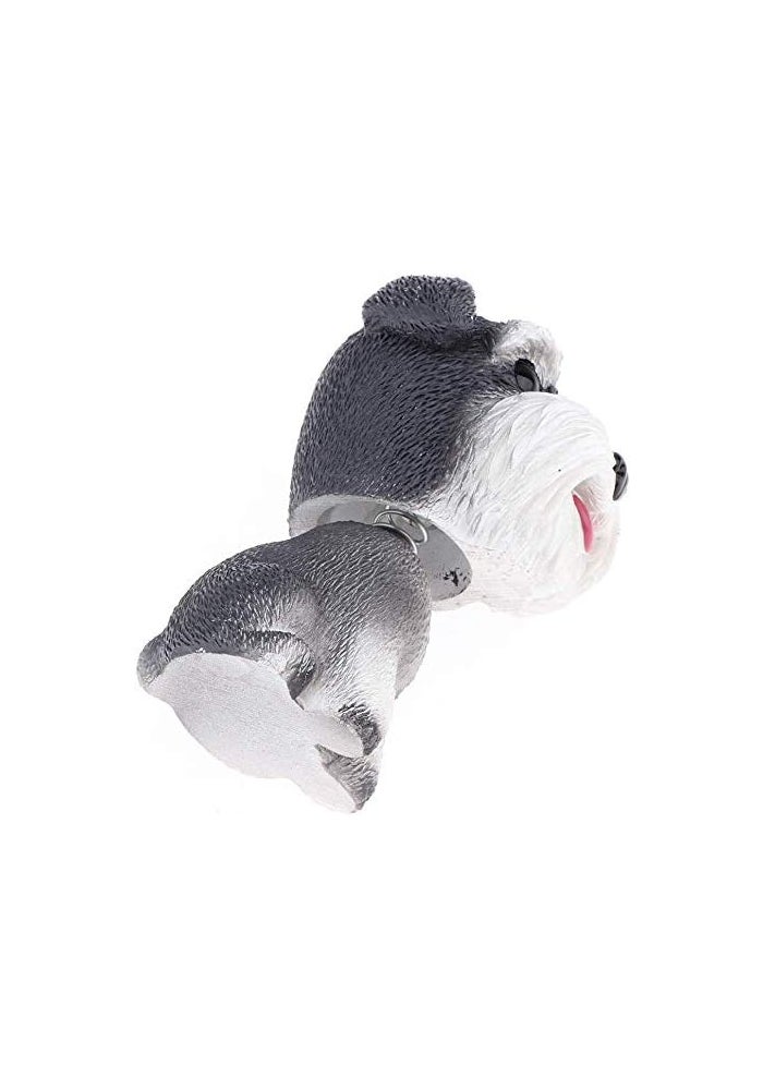 FRECI Simulation Shaking Head Dog Bobble-Head Toy - Schnauzer - Image 5