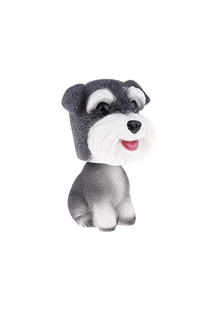 FRECI Simulation Shaking Head Dog Bobble-Head Toy - Schnauzer - Image 3