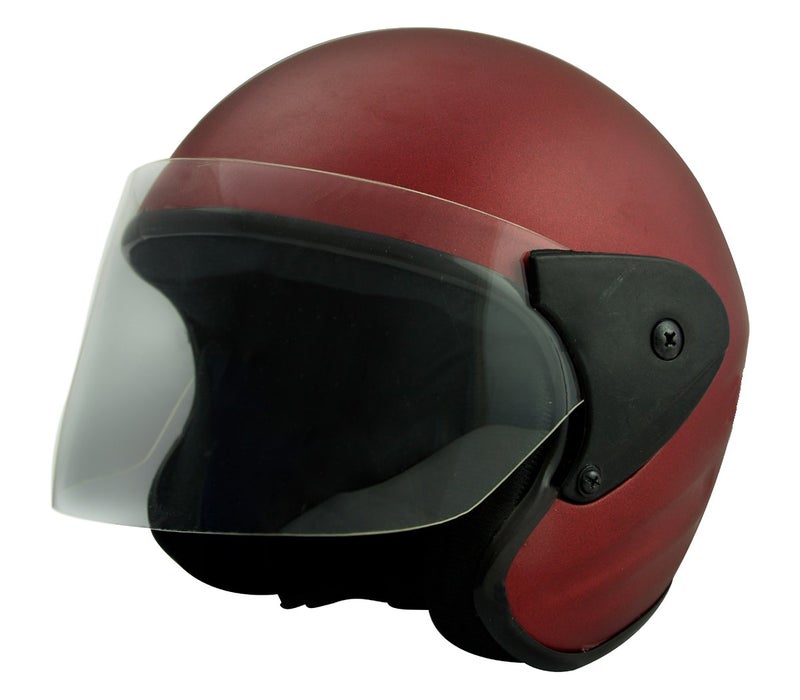 Sage Square Deltz Two Wheeler (ISI Marked) Helmet for Men, Women (Medium - M, Red Matte) - Image 1