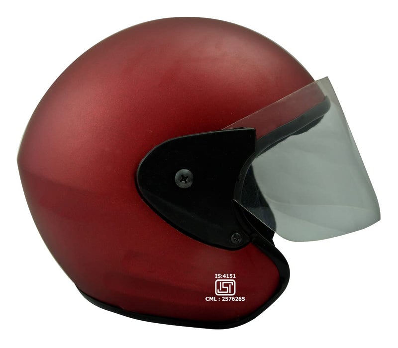 Sage Square Deltz Two Wheeler (ISI Marked) Helmet for Men, Women (Medium - M, Red Matte) - Image 4