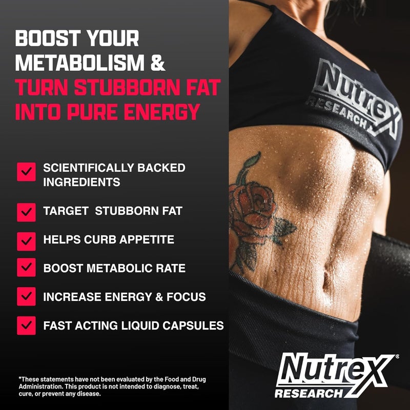 Nutrex Research Nutrex Lipo6 Black Max Strength Fat Burner  Fast Acting Energy Weight Loss Diet Pills  Appetite Suppressant Metabolism Booster  120 Capsules - Image 3