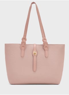 ELLA Metal Trim Detail Tote Bag  - Image 1